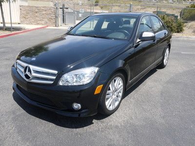 2009 mercedes benz c300 c class sdn sport pkg nicely loaded 09 salvage w hist p