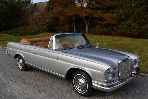 1962 mercedes 220se cabriolet with a 4-speed manual