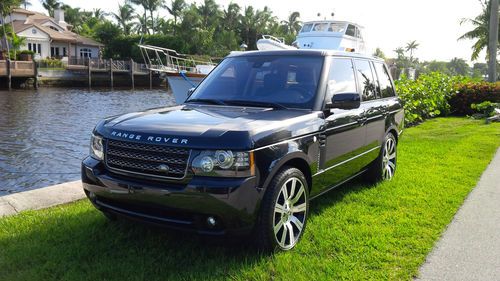 2012 land rover range rover hse lux, luxury/silver package, clean carfax, 22"
