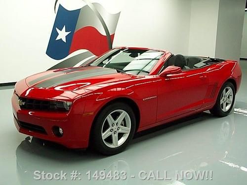 2012 chevy camaro lt convertible automatic leather 8k texas direct auto