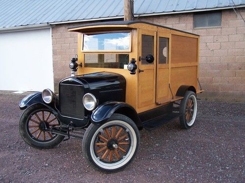 1926 ford model t panel delivery truck woody