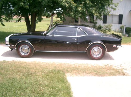 1968 chevrolet camaro 2 door coupe black beauty