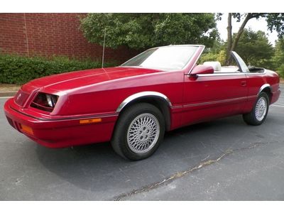 1991 chrysler lebaron convertible georgia owned local trade no reserve only