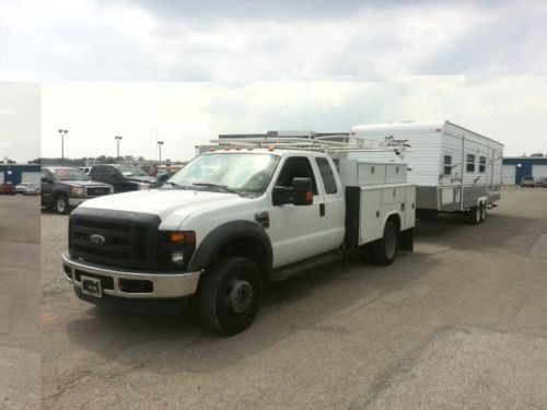 2008 ford f450 reading utility dually 4x4 diesel extra cab new powerstroke 6.4