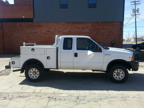 2005 ford f350 extended cab 4x4 v10 f-350 ext. cab service utility bed work
