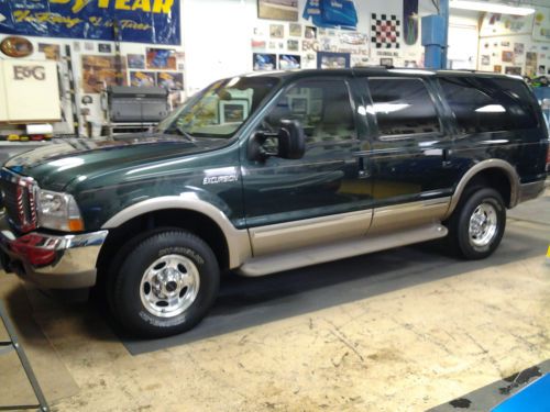 2002 excursion limited 1owner dealer serviced very clean offered at no reserve !