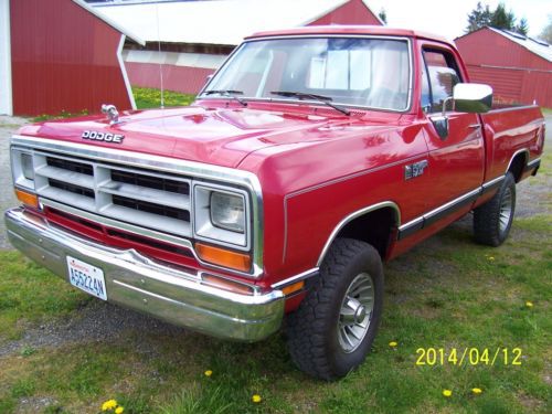 1989 dodge d100 - powerwagon -2 owner - lo mls -all original- pers delivery!!!