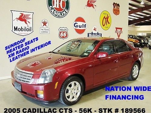 2005 cts,v6,rwd,sunroof,heated leather,onstar,16in wheels,56k,we finance!!