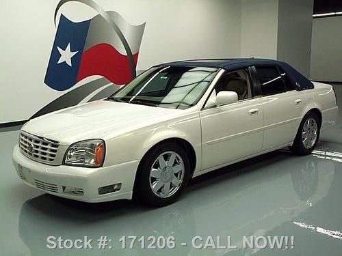 2004 cadillac dts canvas roof sunroof climate seats 49k texas direct auto