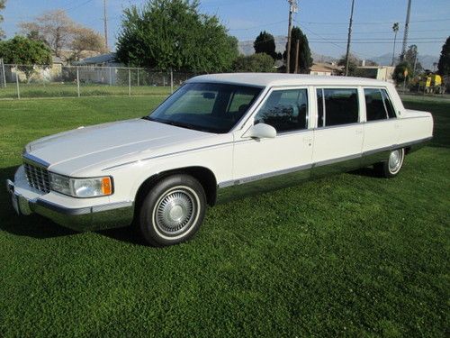 1995 cadillac s&amp;s sayers &amp; scovill 6door funeral limousine coach hearse rwd 5.7l