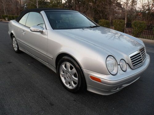No reserve,03 mercedes clk 320 convertible one owner,74k mi xenons, heated seats