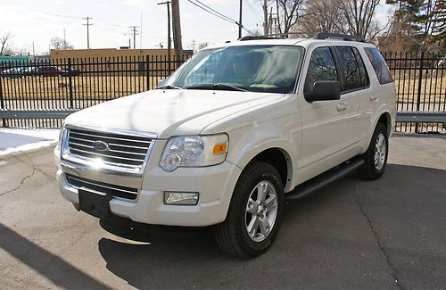 2010 ford explorer xlt 4.0l v6..4x4..3-rows/tow pkg/leather/roof**no reserve**