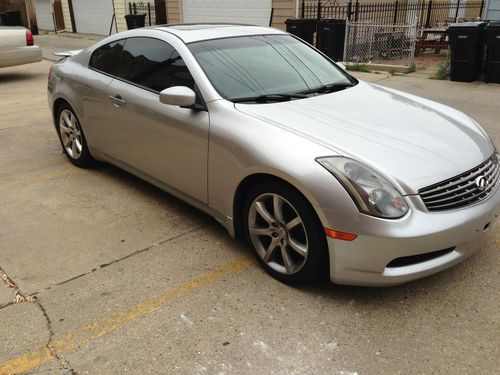 2004 infiniti g35 coupe, silver, excellent condition