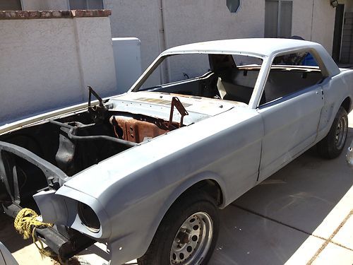 Project : 1966 mustang coupe (rolling shell, engine/trans and parts) -noresv