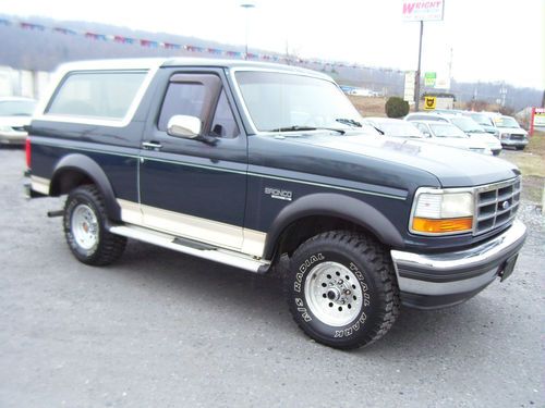 1993 eddie bauer ford bronco 4x4 * loaded, solid &amp; clean 4x4 * no reserve sale