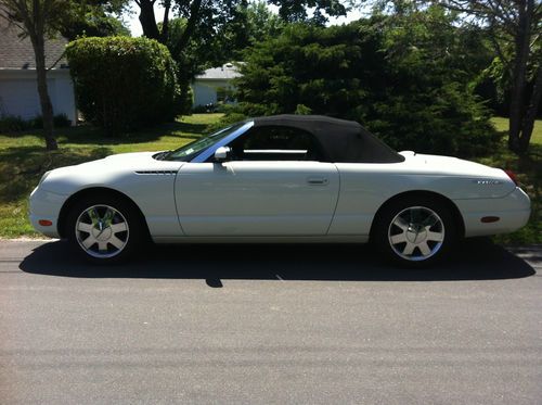 2002 ford thunderbird convertible-immaculate-44,000 miles-with removable hardtop