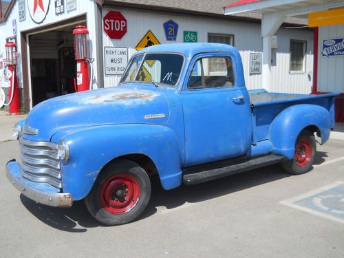 1951 chevy pickup truck runs great looking old patina sunbaked paint rat rod