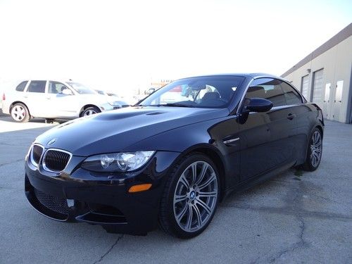 2011 bmw m3 convertible jerez black with red interior clean title warranty load