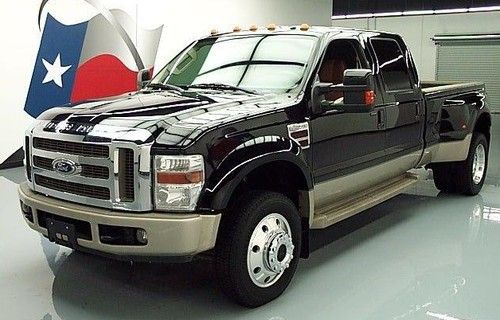 2008 ford f-450 king ranch crew diesel 4x4 dually low mileage fully loaded