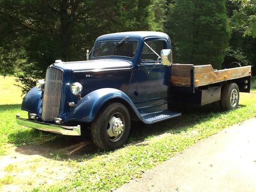 1936 dodge custom dually w 69 camaro 327 v8 hot rod rat shop work truck 2wd auto