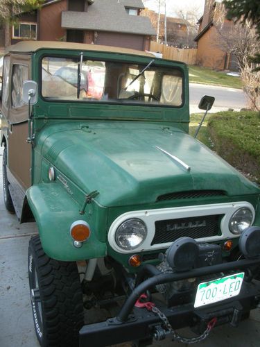Toyota 1967 fj40 land cruiser oem engine 4 speed t&amp;t and axle, rear drop gate.
