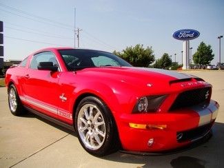 2008 ford shelby gt500 kr! only 107 made in this color red!signed by shelby!!!!