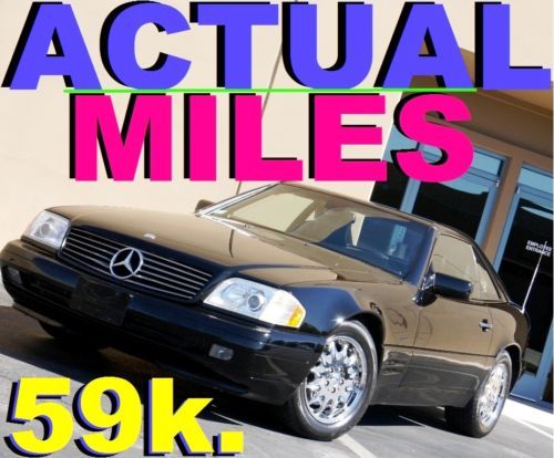 1998 mercedes sl500 only 59k actual miles soft + hard convertible top no reserve