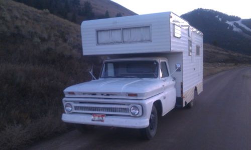 1966 chevrolet c30 (c10 c20) 1 ton truck with custom camper - only 37,000 miles