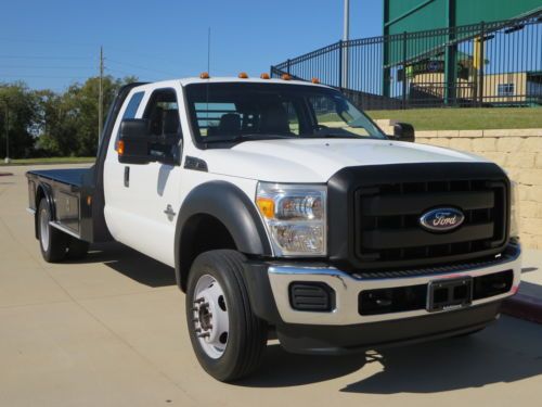 2012 ford f-550 12 foot  flat-bed texas own ,one owner carfax certified