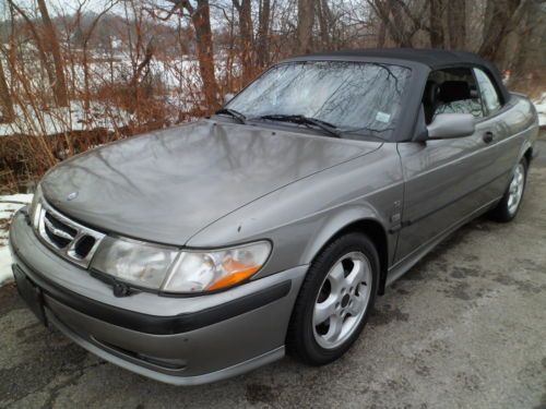 2001 saab 9-3 convertible coupe 2liter 4 cylinder turboengine w/air conditioning