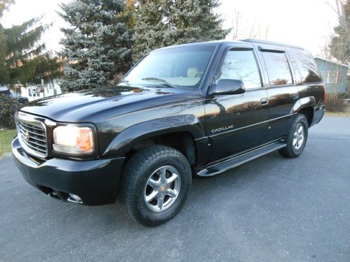2000 cadillac escalade black tan leather loaded priced to sell !