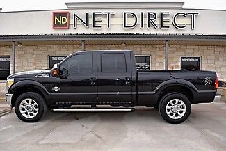 11 black diesel super duty 4x4 leather new tires carfax net direct auto texas