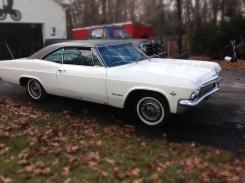 1965 chevy impala super sport, 30 k original miles, 1 owner, white / black int
