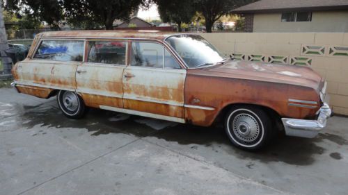 1963  rare classic chevy  station wagon hot rod low rider rat rod kustom impala