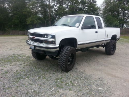 1996 lifted chevrolet k1500 cheyenne extended cab pickup 4x4 lift gmc chevy