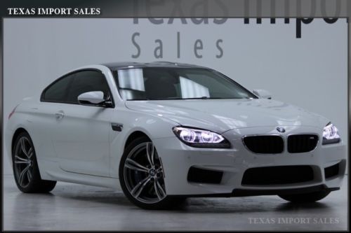 2013 m6 coupe dct,executive pkg,bang-olufsen,white/red,1.49% financing