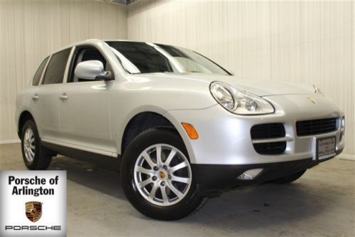 2004 cayenne awd silver heated seats leather moon roof low miles clean