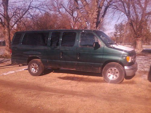 2000 ford 15 seat  econoline e-350 runs great cargo van engine replaced at 60k