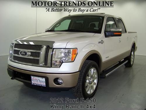 4x4 king ranch navigation rearcam roof htd ac seats ecoboost 2012 ford f150 19k