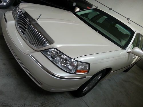 2003, lincoln, town car, cartier l, extended length, 40k miles, pearl, fl car