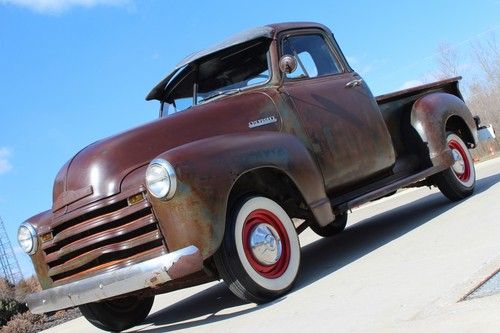 1952 chevrolet 3100 rat rod, 5 window truck, patina, original