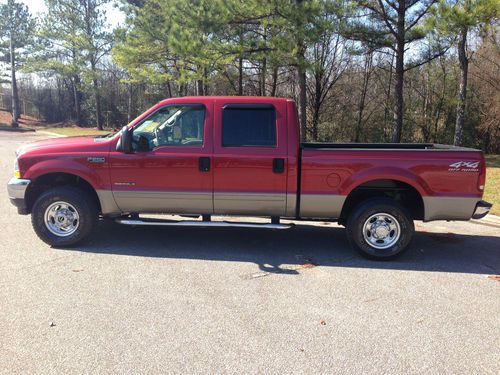 2002 ford f-250 super duty lariat 4x4 7.3l diesel! carfax 1owner, no accidents