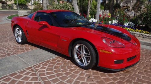 2006 corvette z06 victory red low miles perfect condition