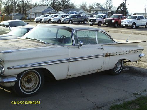 1959 chevrolet impala beige 2 door hardtop good condition big block