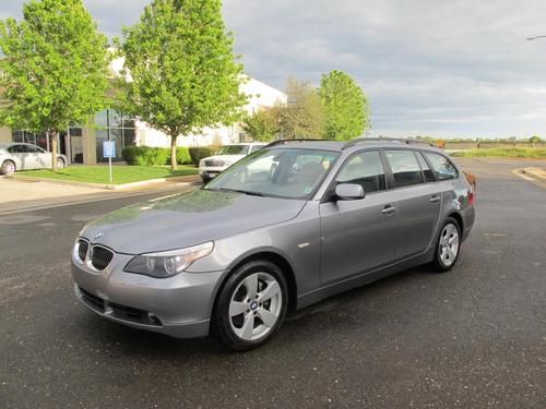 2007 bmw 530xi 530 xi awd wagon damaged wrecked rebuildable salvage low reserve
