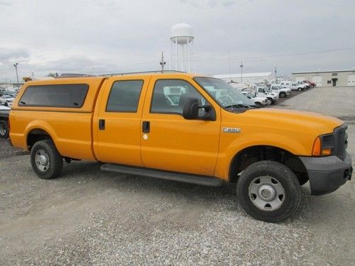 Ford f-250 crew cab 4x4 5.4l v-8 auto 8ft bed 1-owner fleet maintained