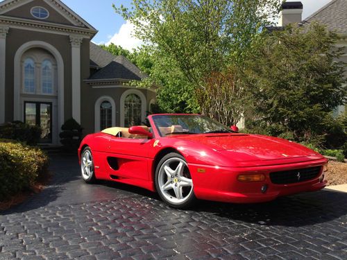 1997 ferrari f355 spider - red -  engine out service - new clutch - new tires