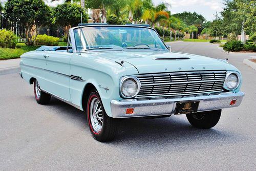 Collector investment grade 63 ford falcon sprint convertible frame off pristine