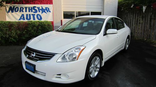 2010 altima sr v6 pearl white one owner keyless go best price anywhere call now!