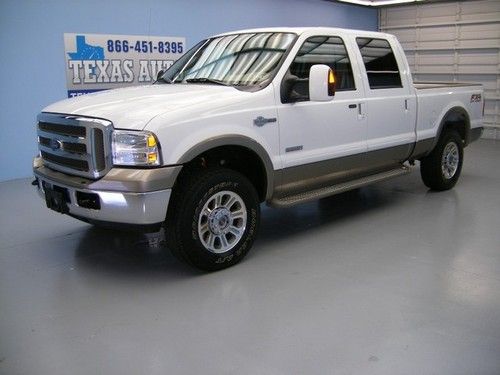 We finance!!!  2005 ford f-250 king ranch 4x4 powerstroke diesel auto roof 1 own